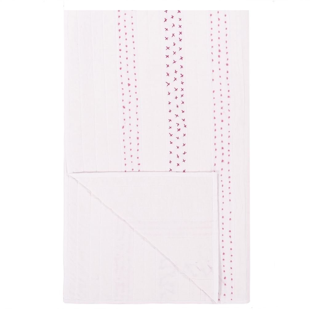 Fuchsia Stitched Quilt