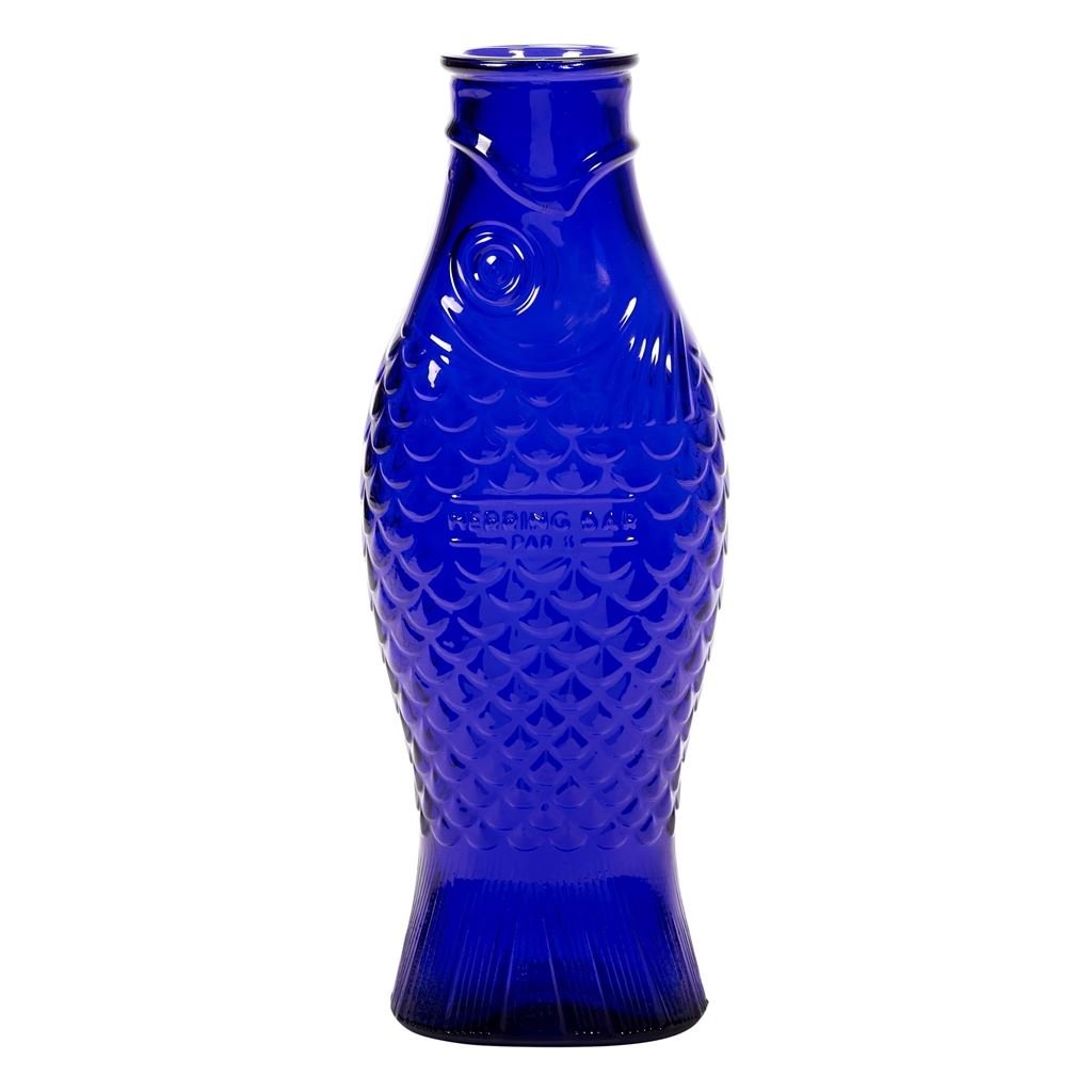 Fish & Fish Bottle Cobalt 