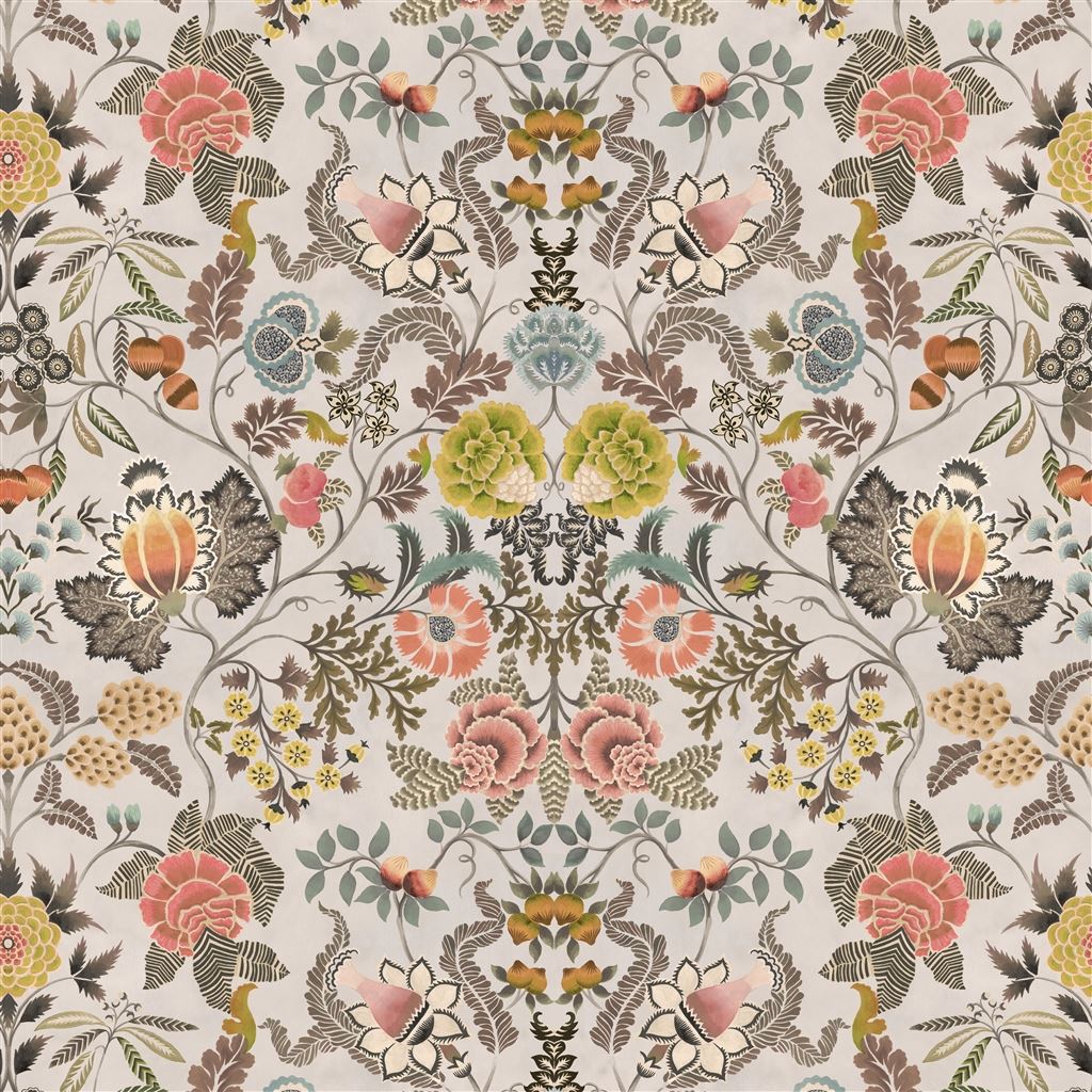 brocart decoratif - sepia