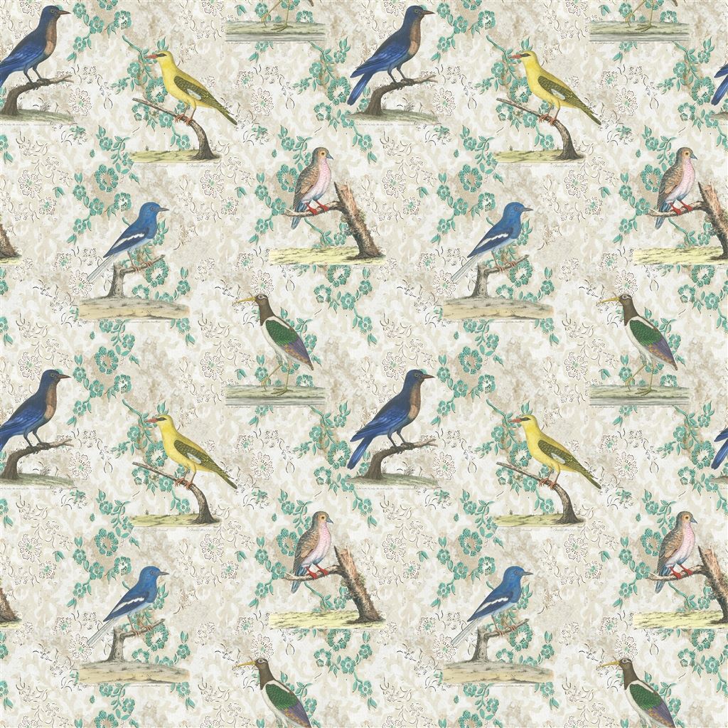 wallpaper birds - parchment