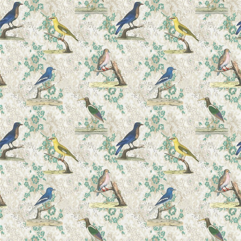 wallpaper birds - parchment