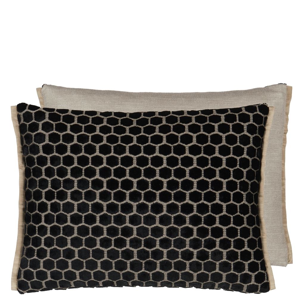 Jabot - Noir - Cushion - 30x40cm - Without Pad