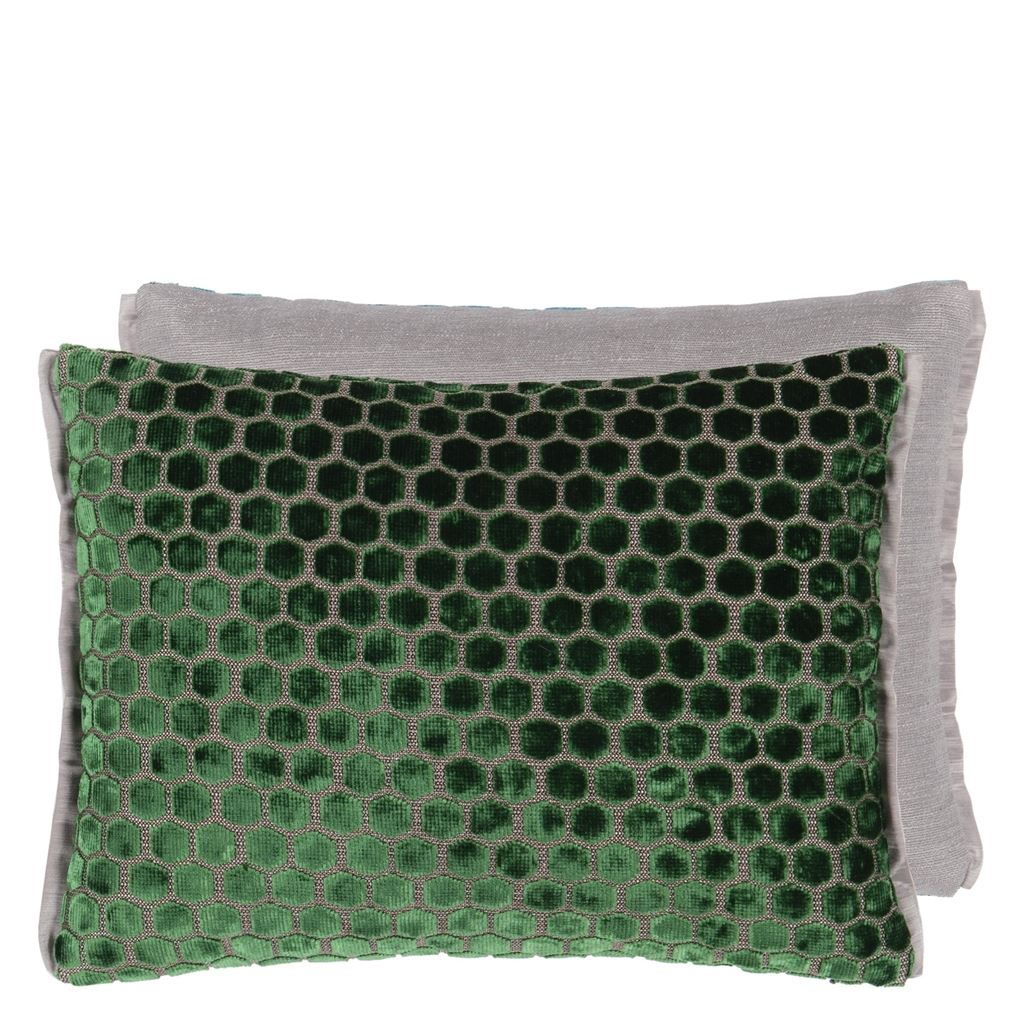 Jabot - Emerald - Cushion - 30x40cm - Without Pad