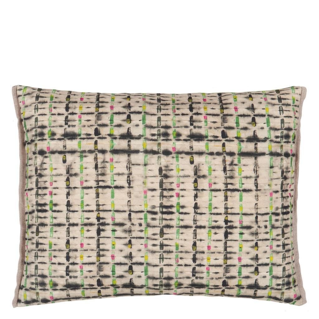 Parquet Batik Forest Cushion - Reverse