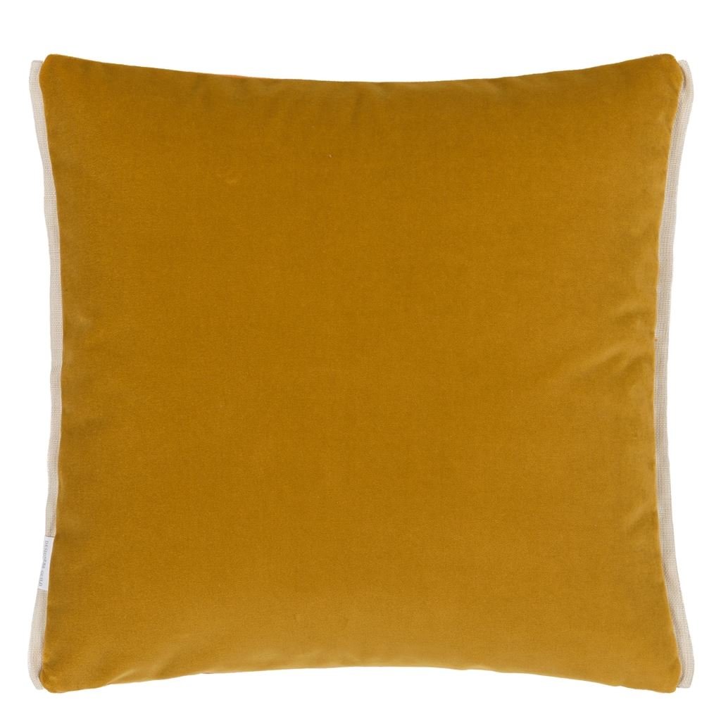 Varese Zinnia & Ochre Cushion - Reverse