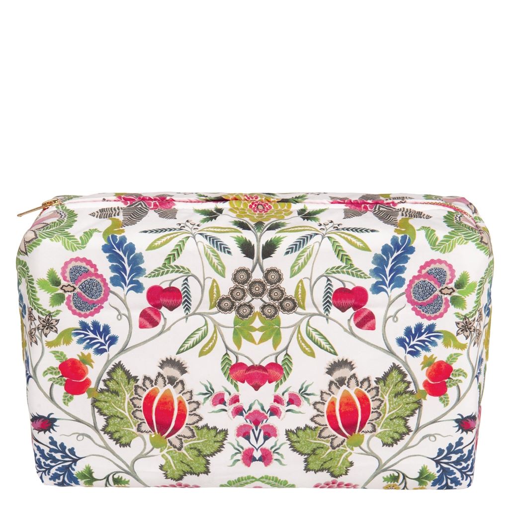 Brocart Decoratif Fuchsia Large Washbag