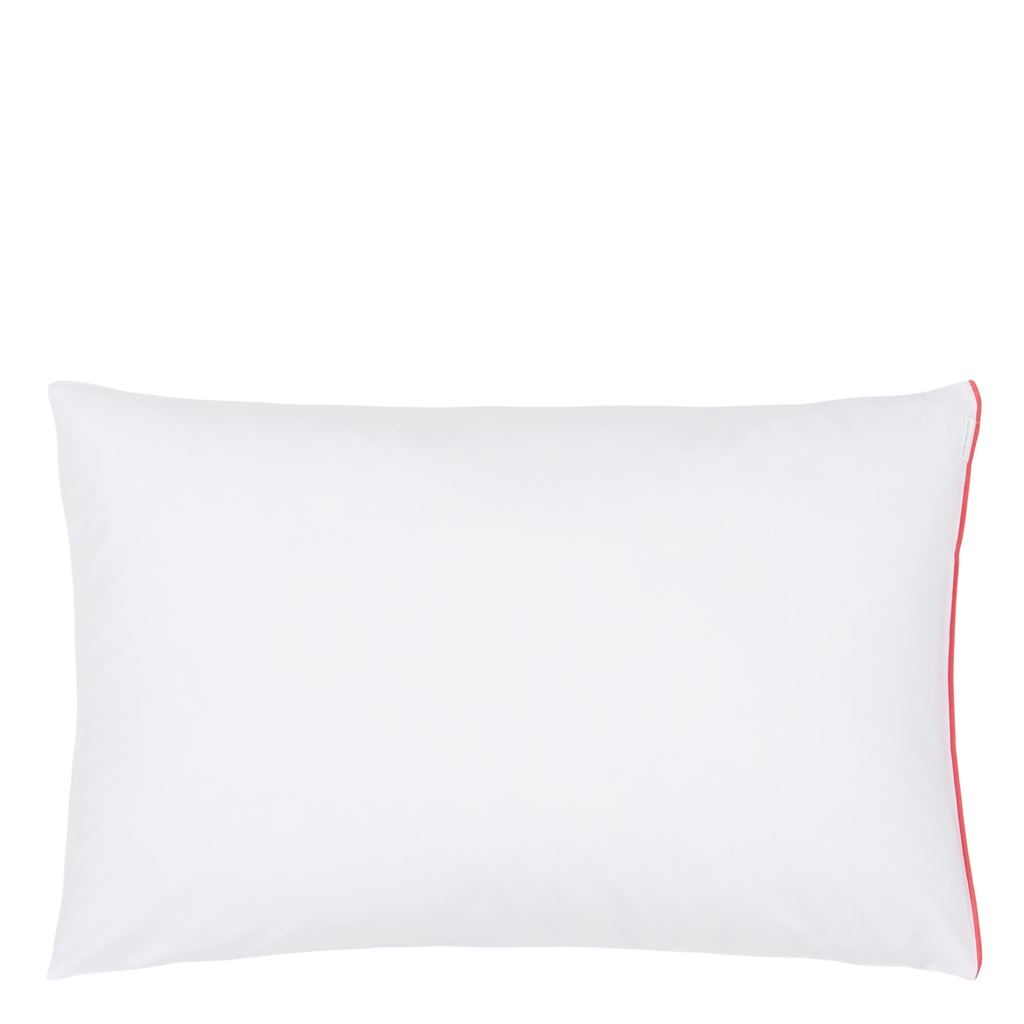 Astor Coral & Rosewood Standard Pillowcase