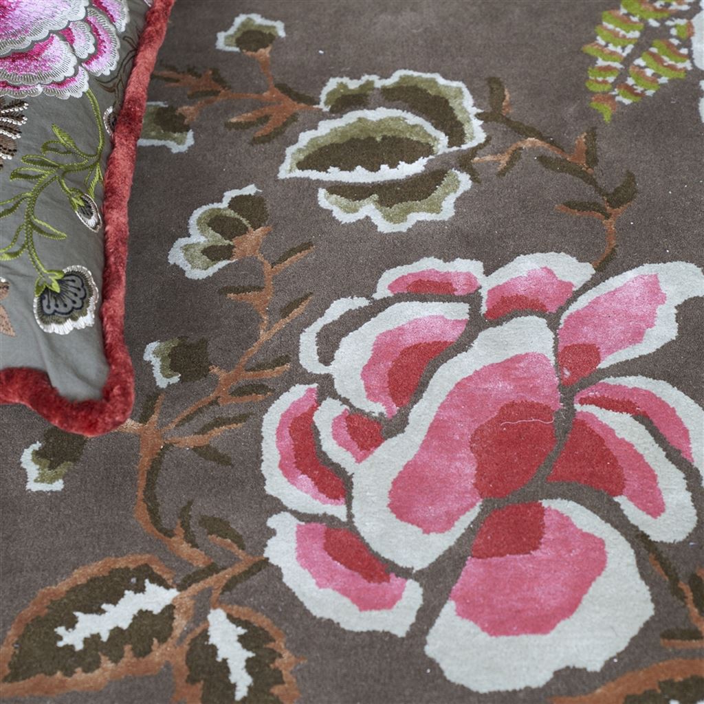 Tapis Rose De Damas Cranberry 