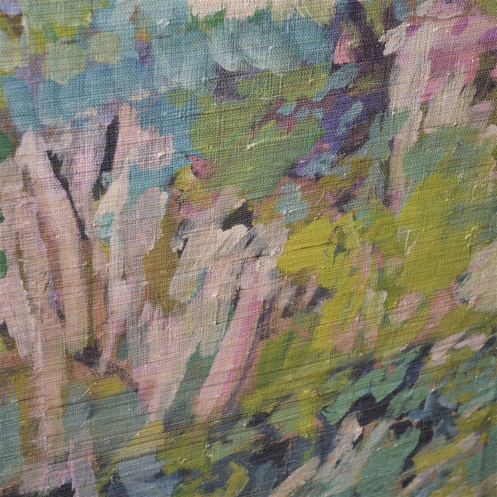 Foret Impressionniste Grasscloth Celadon