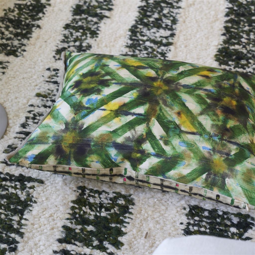 Coussin Parquet Batik Forest