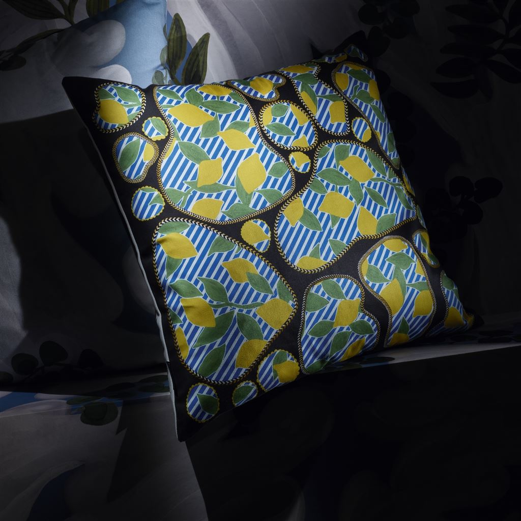 Lemon Pebbles Citron Cushion