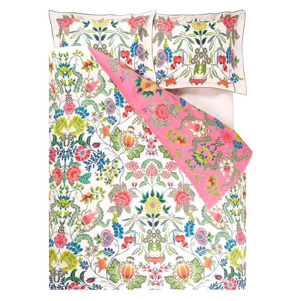 Brocart Decoratif Fuchsia Double Duvet Cover