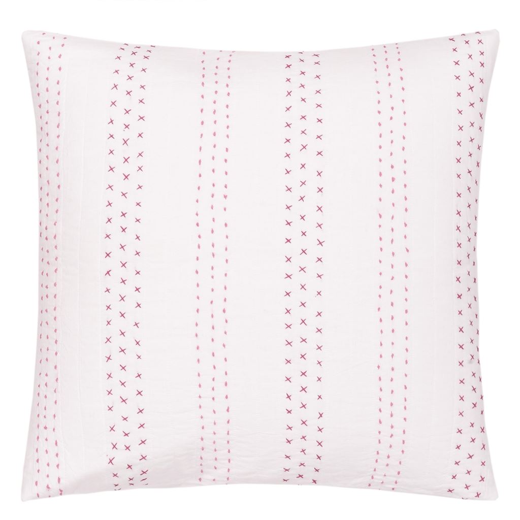 Fuchsia Stitched Cushion