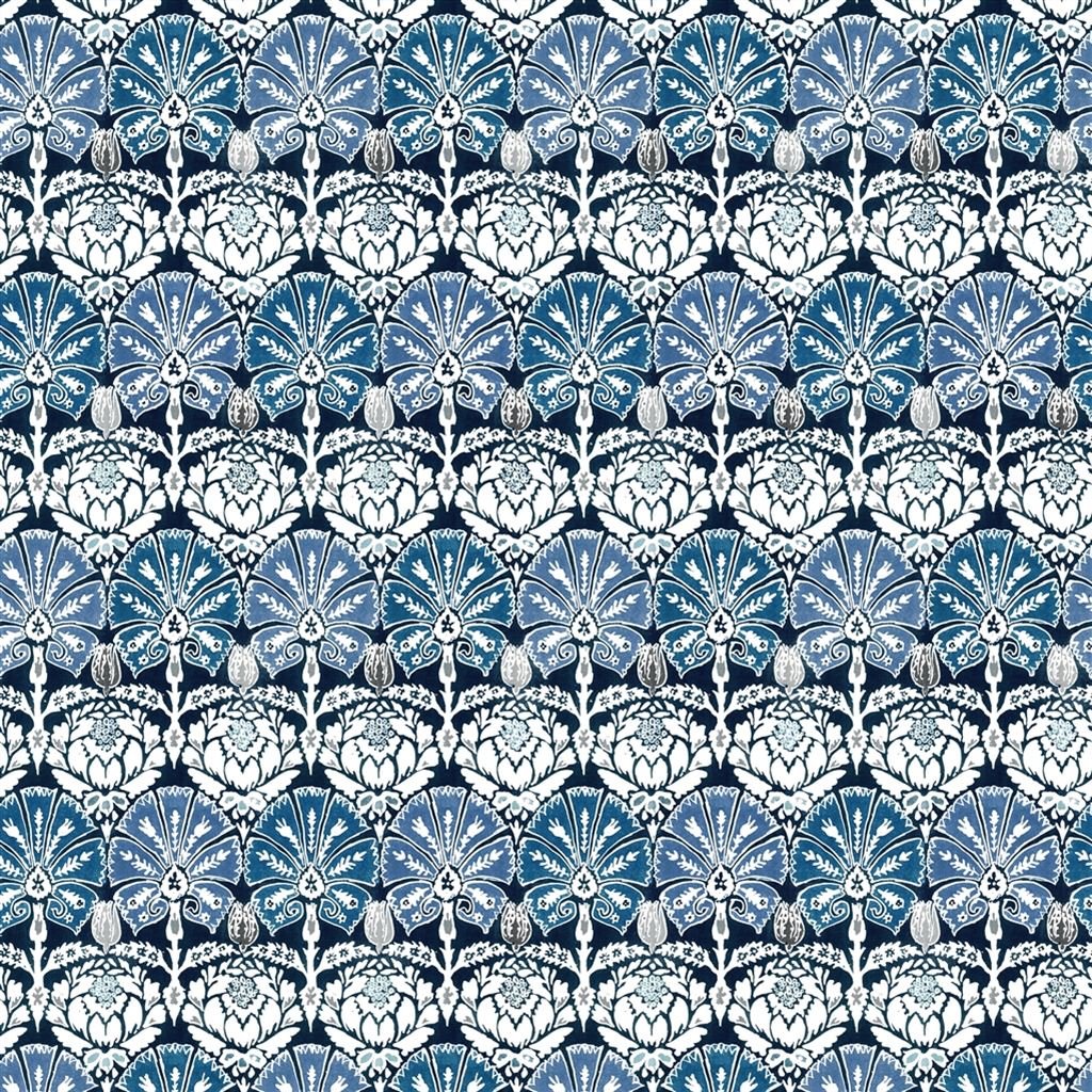 ottoman damask - indigo
