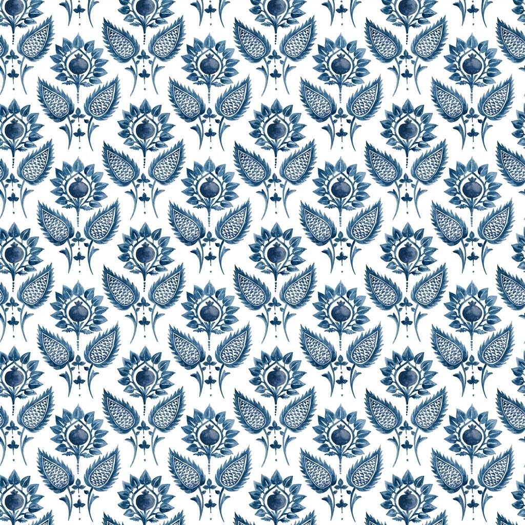 medici flower - indigo