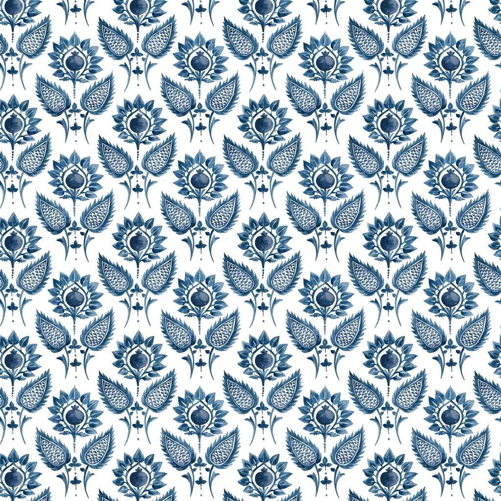 medici flower - indigo