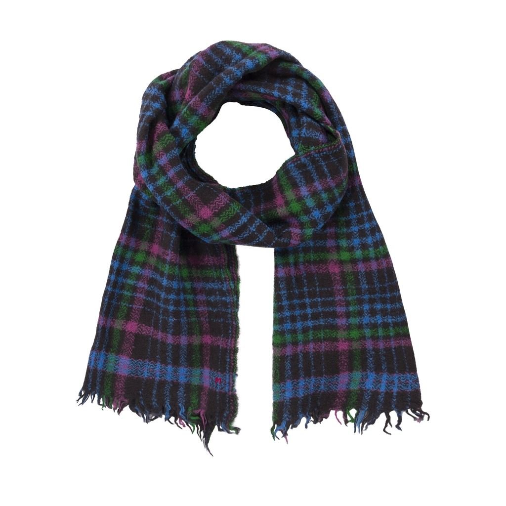 Charcoal Checked Scarf