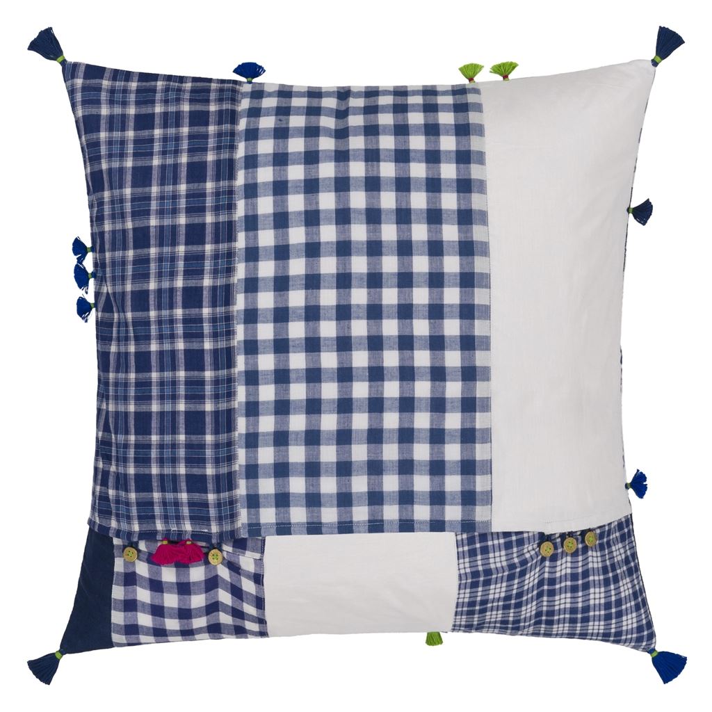 Small Injiri Patchwork Cushion Multi 