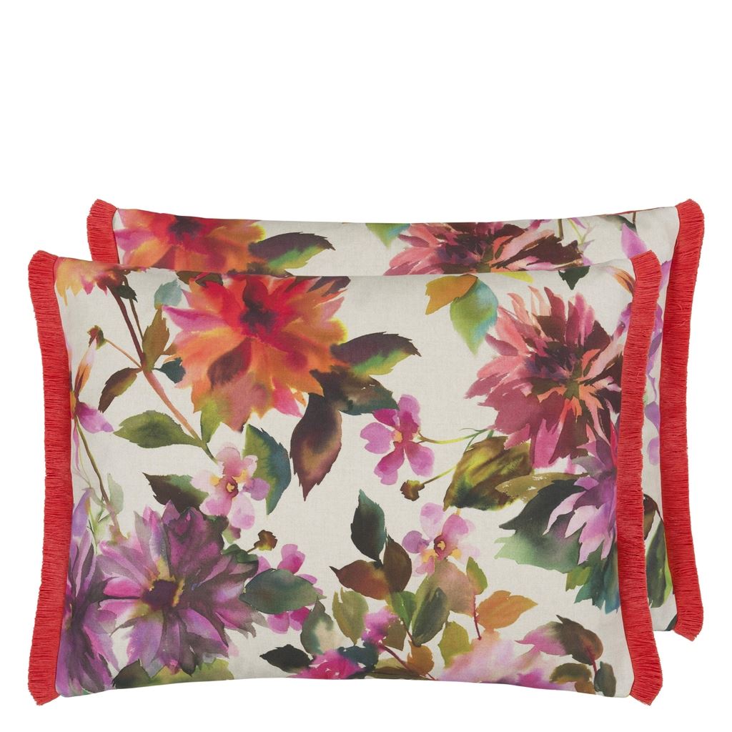 Manchu Fuchsia Outdoor Cushion