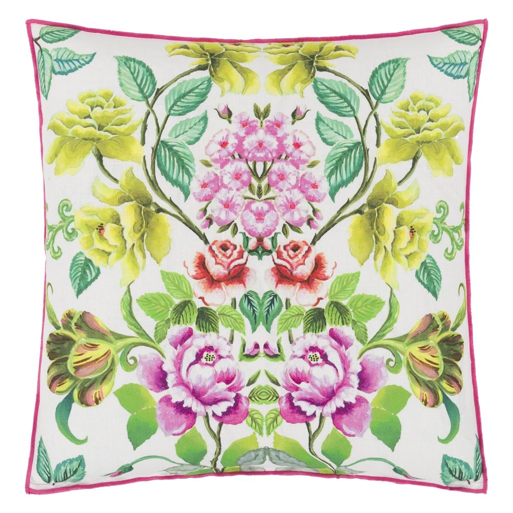 Eleonora Linen Fuchsia Cushion