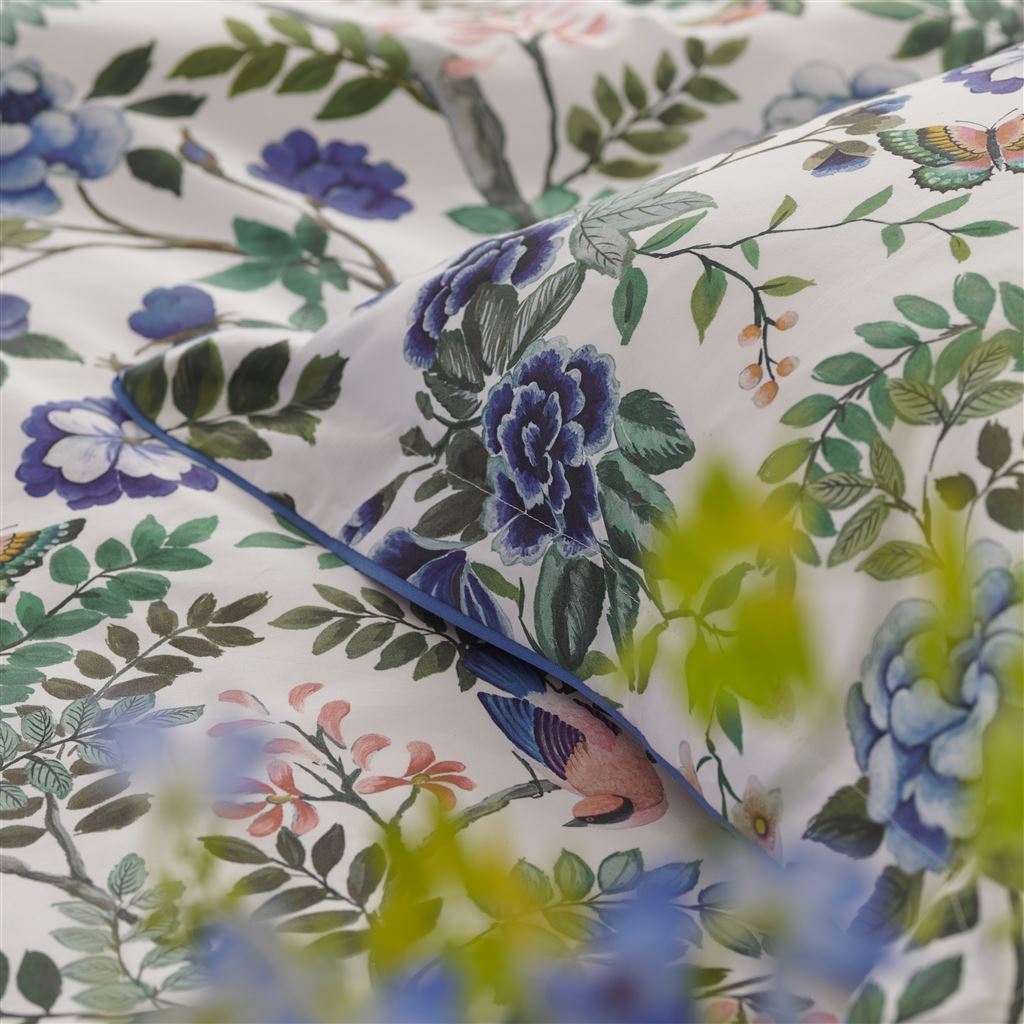 Porcelaine De Chine Cobalt Bed Linen