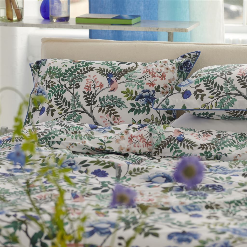 Porcelaine De Chine Cobalt Pillowcases