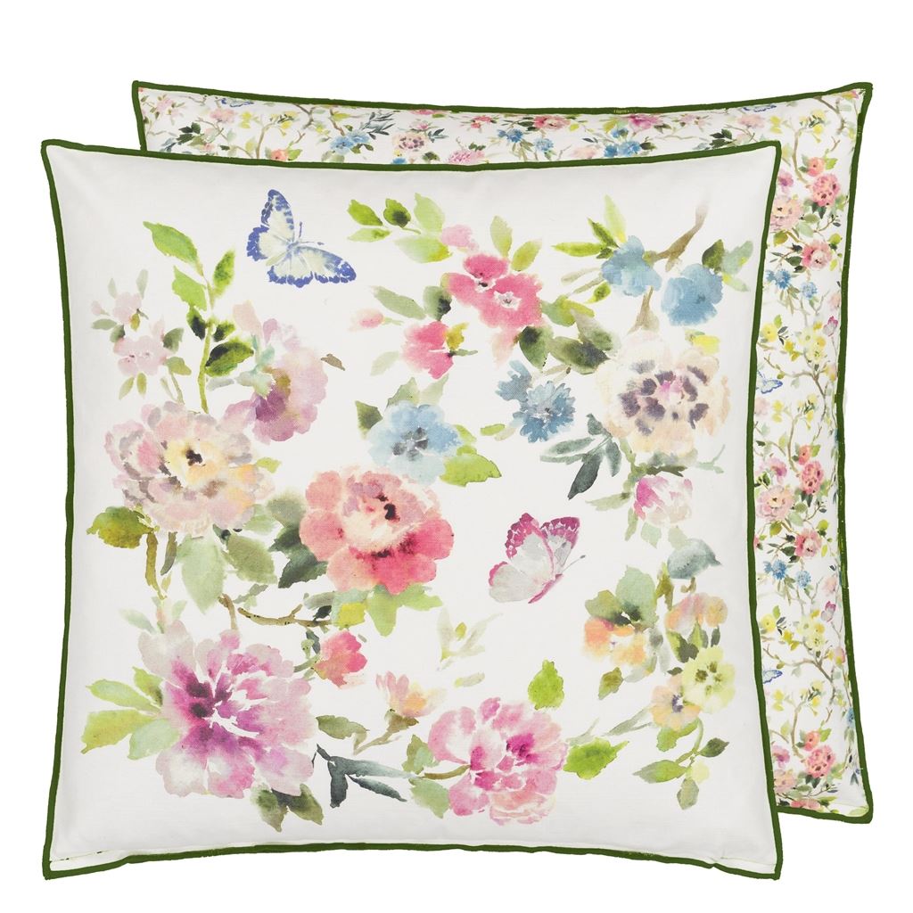 Fiore d'Acqua Peony Cushion