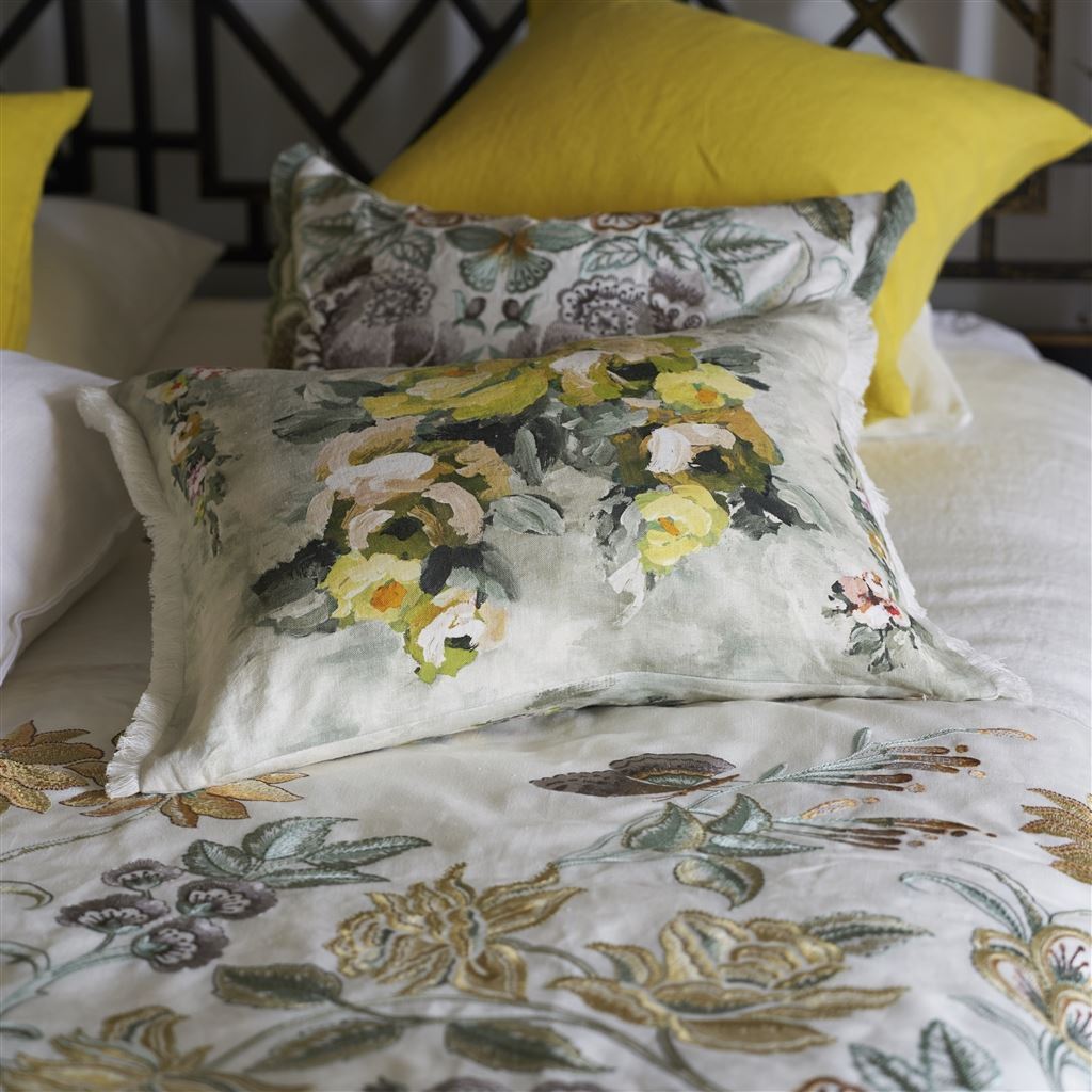 Coussin Ghirlanda Fenouil Linen