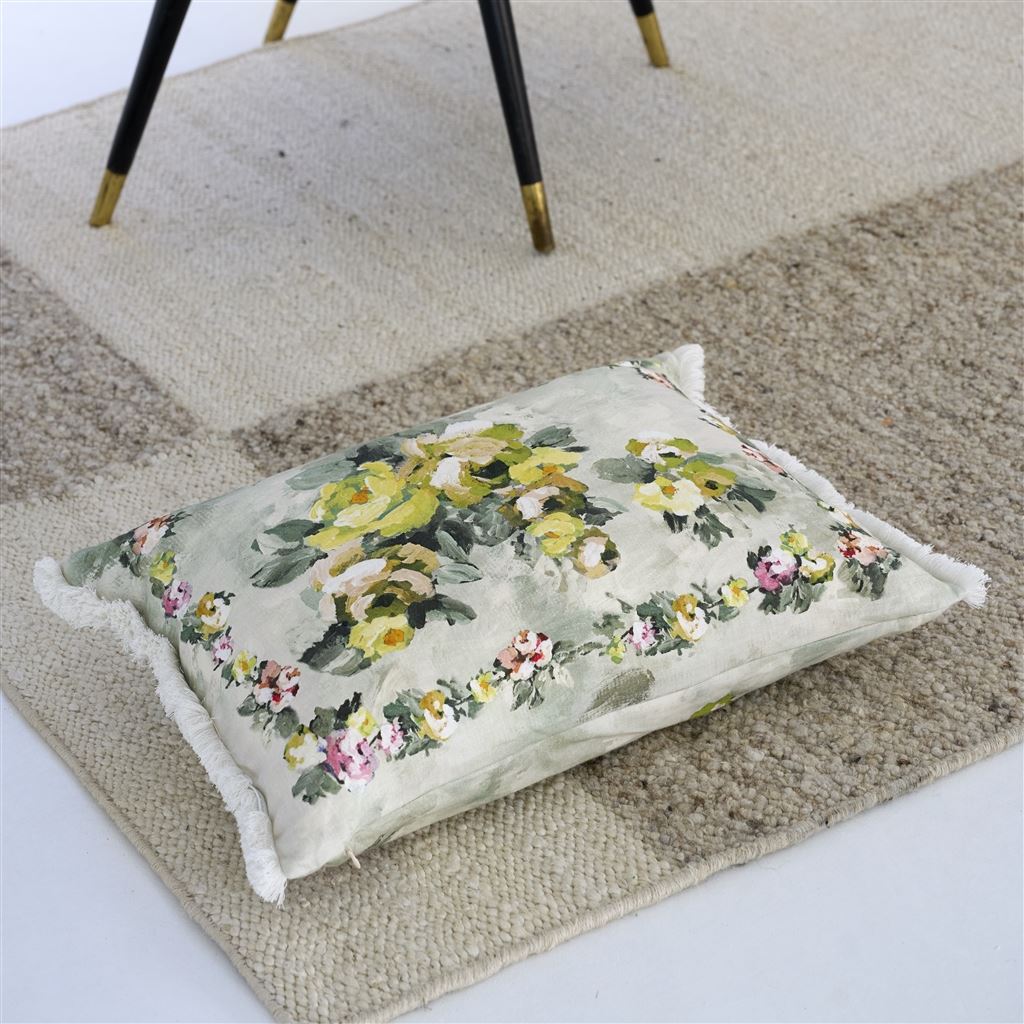 Coussin Ghirlanda Fenouil Linen