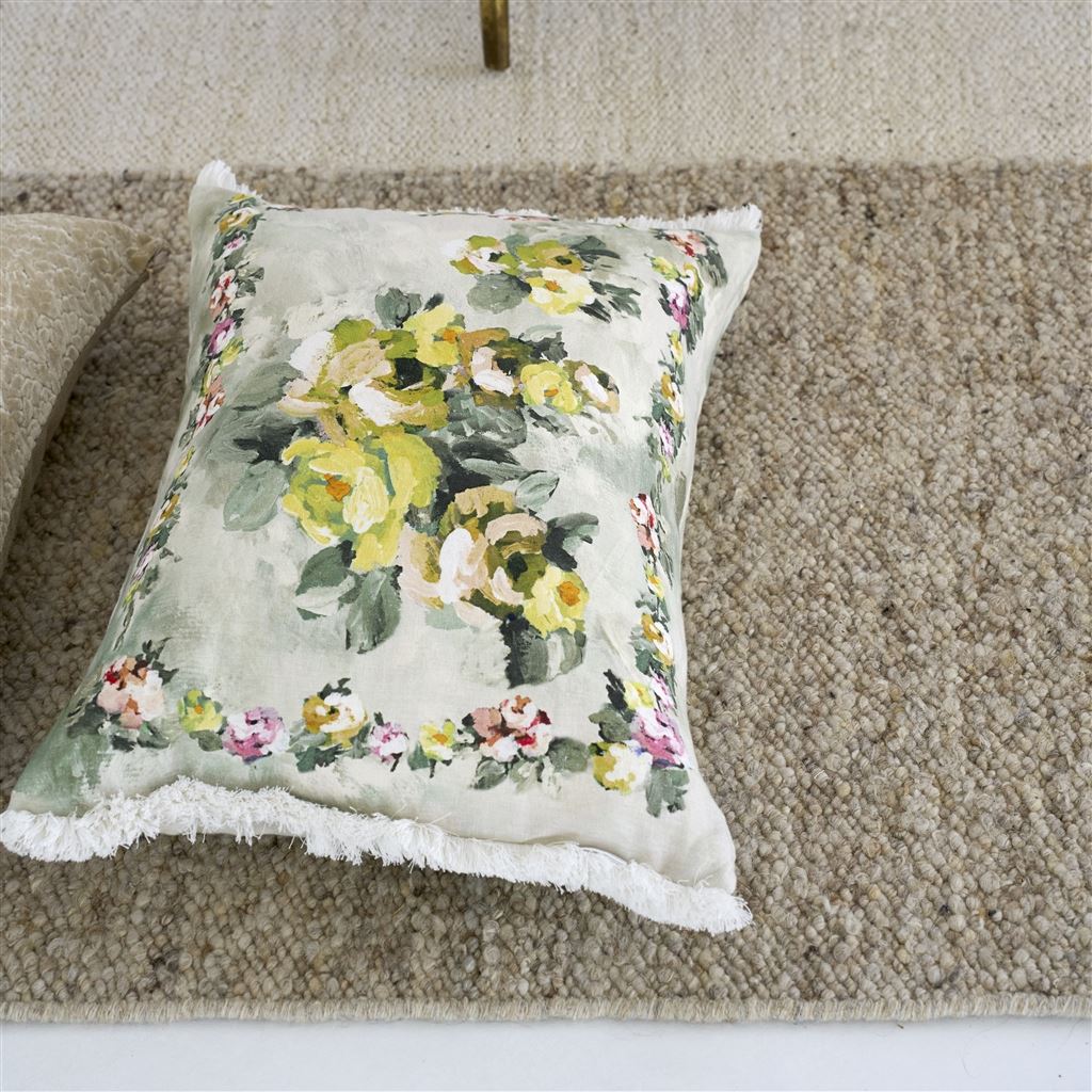 Coussin Ghirlanda Fenouil Linen