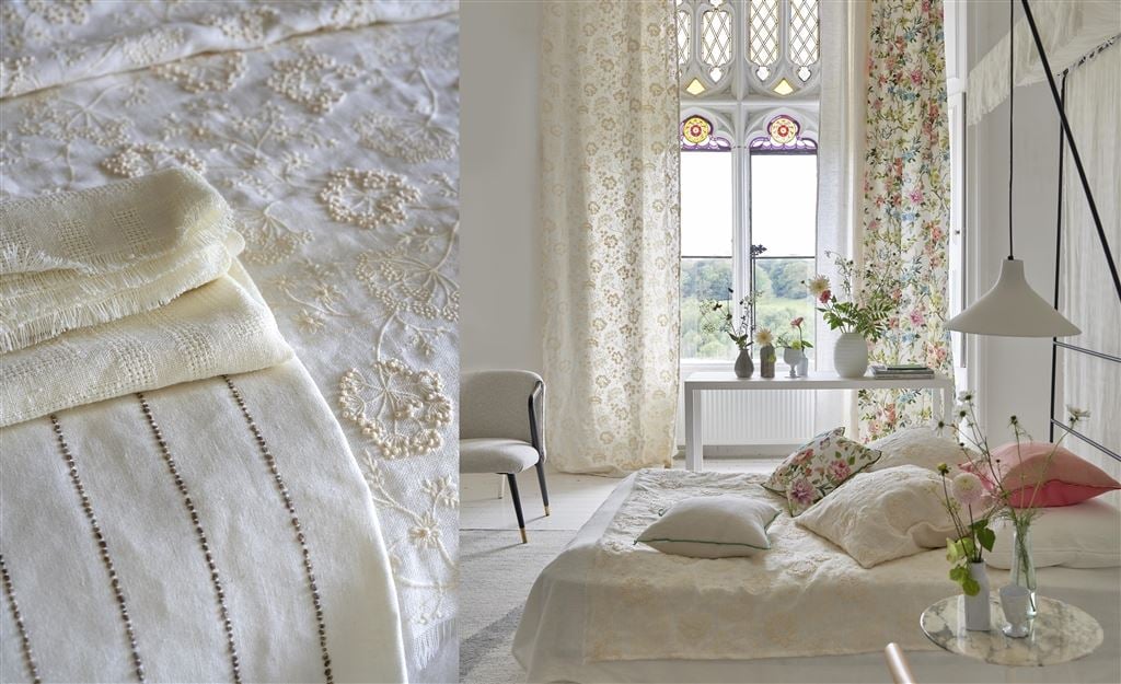 Embroidered fabrics