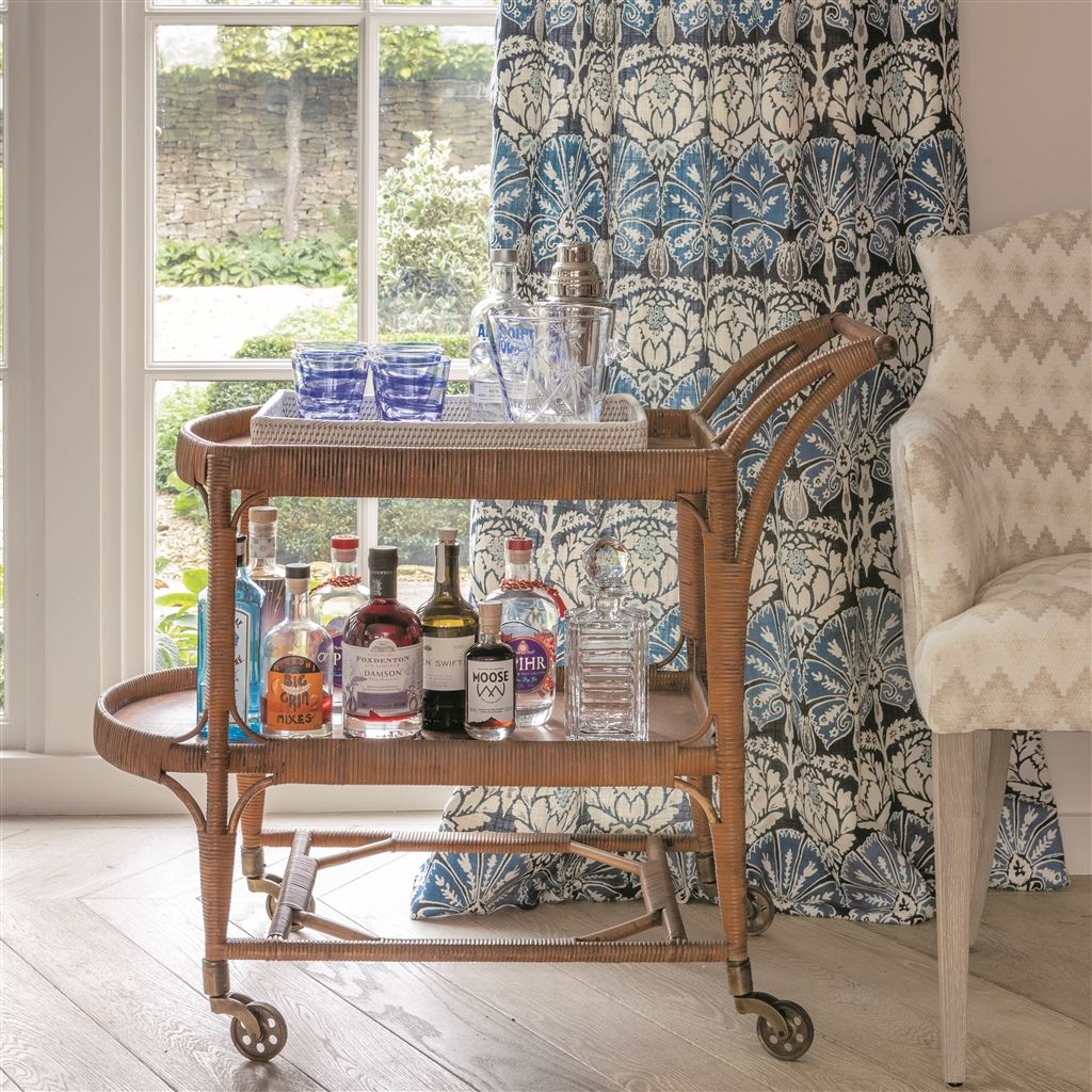 Ottoman Damask Indaco 