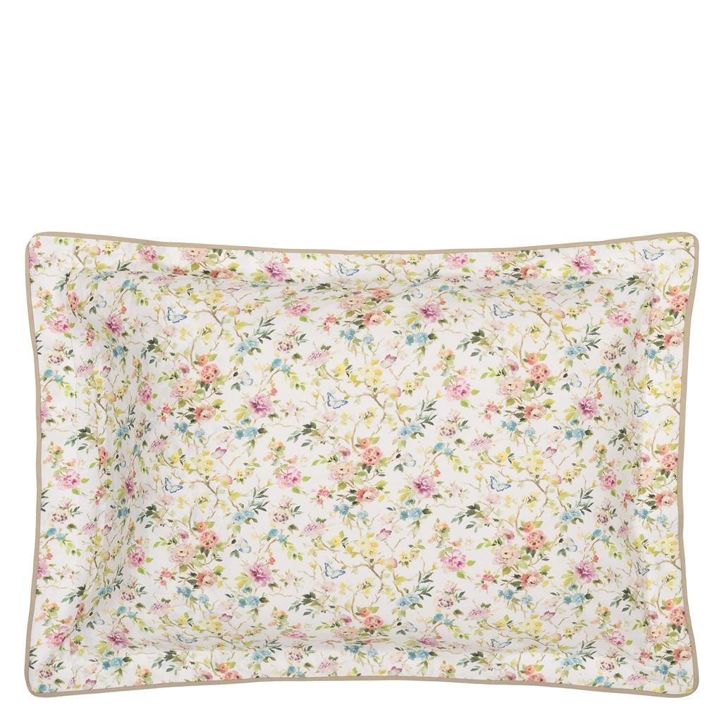 Fiore d'Acqua Peony Standard Sham - Reverse