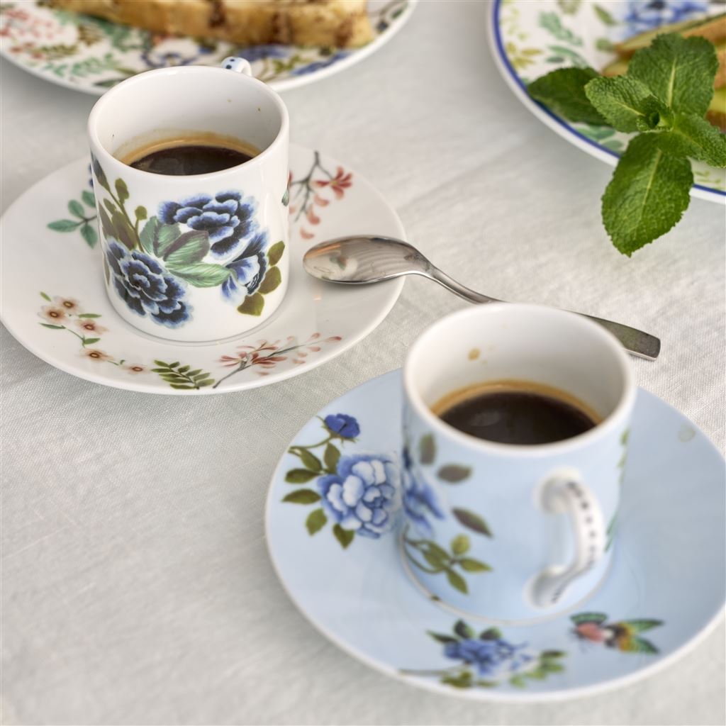 Porcelaine de Chine Espresso Cup & Saucer