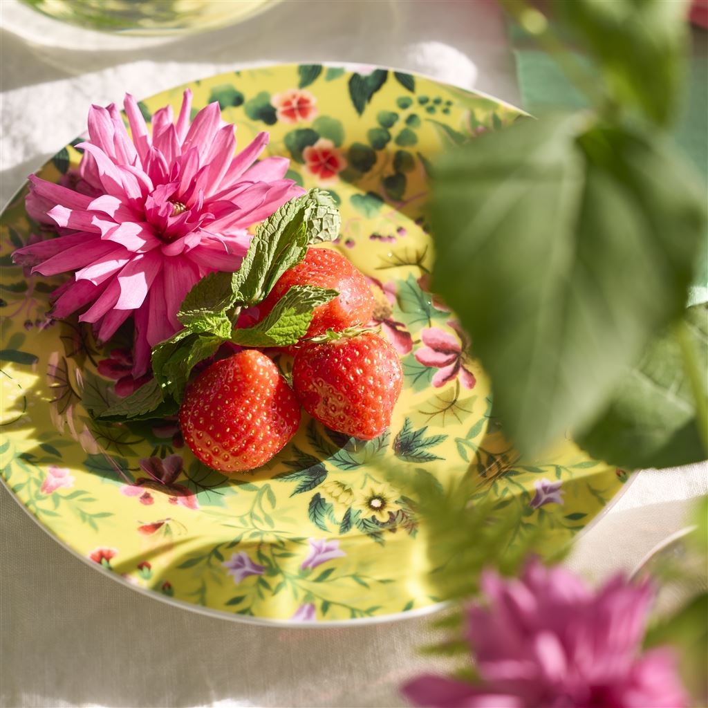 Ikebana Damask Side Plates 