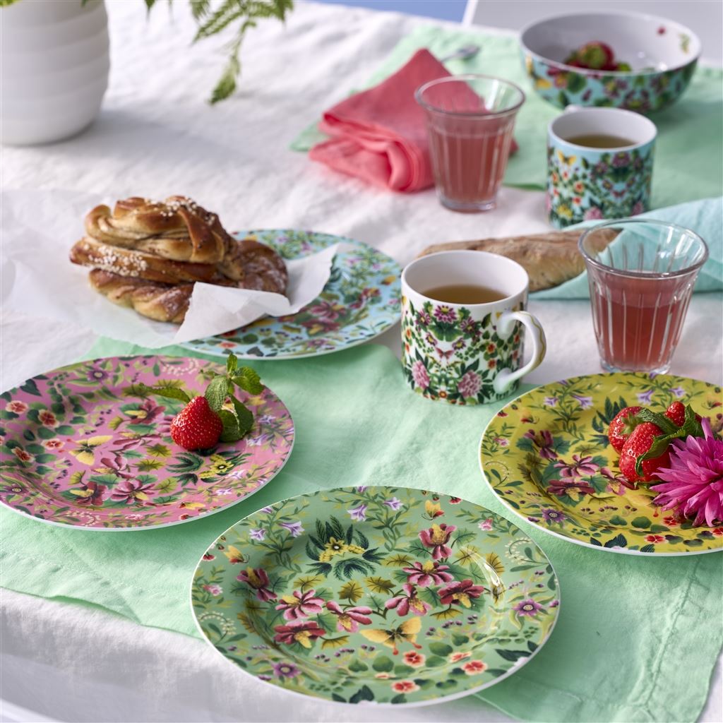 Ikebana Damask Side Plates 