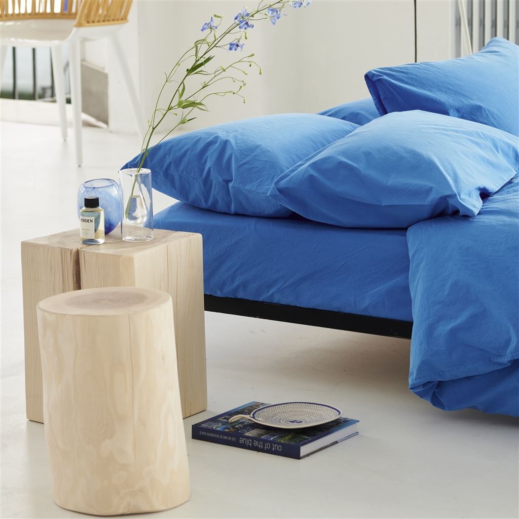 Loweswater Cobalt Organic Cotton Bed Linen