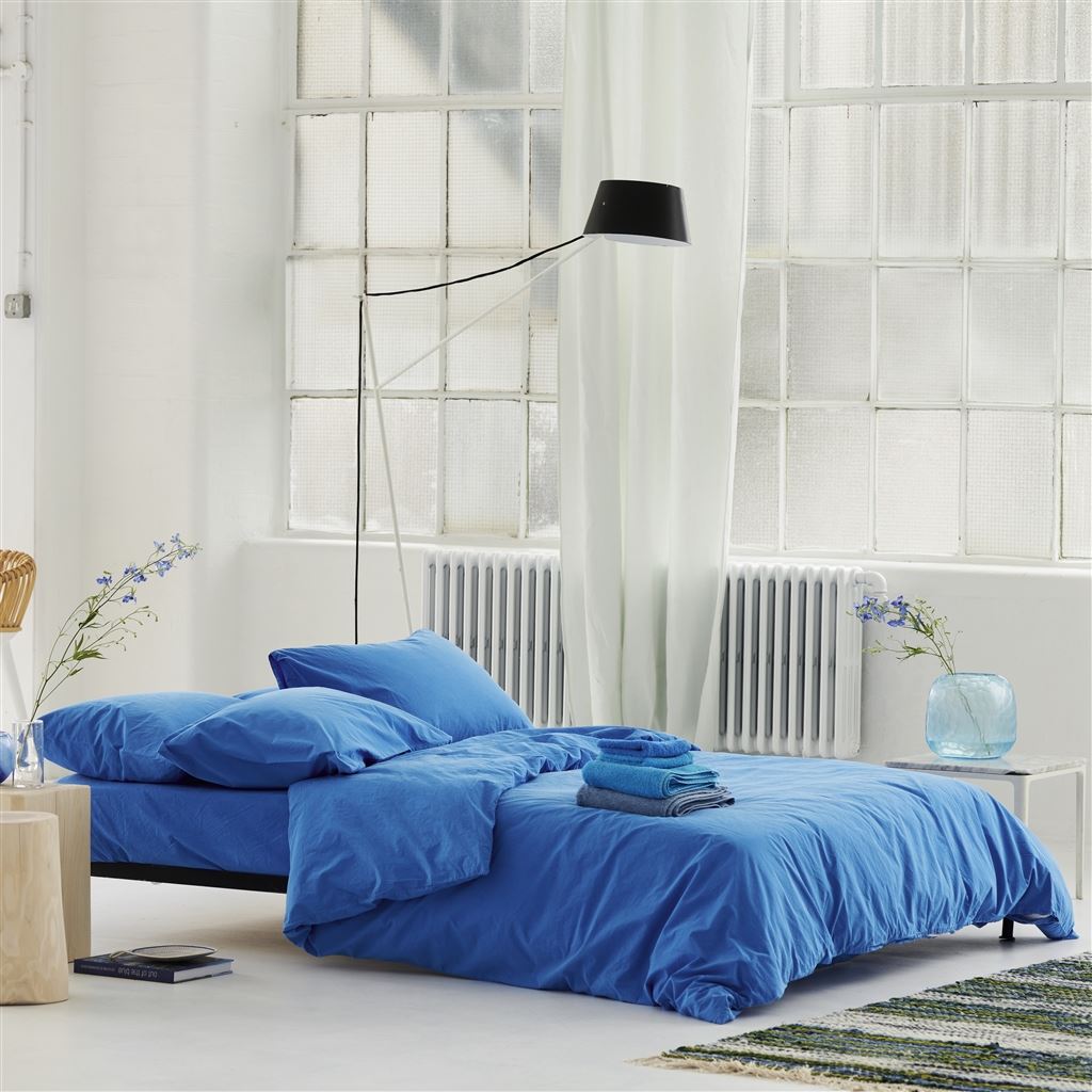 Loweswater Cobalt Organic Cotton Bed Linen