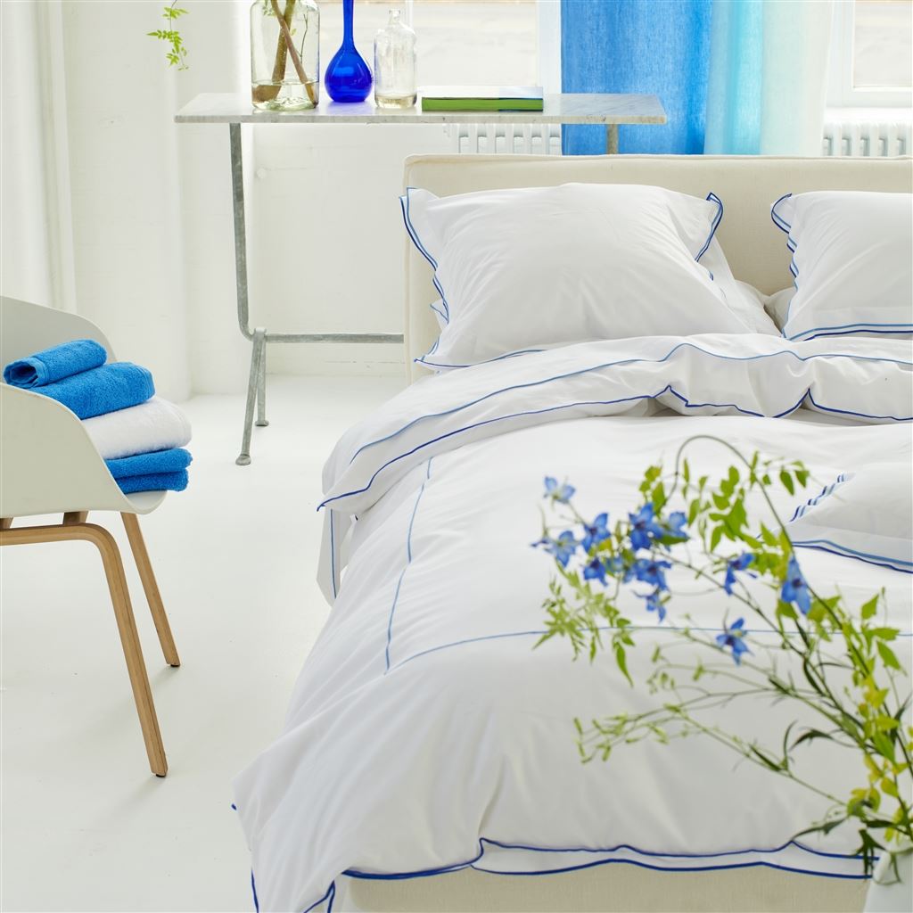 Astor Cobalt Cotton Bed Linen