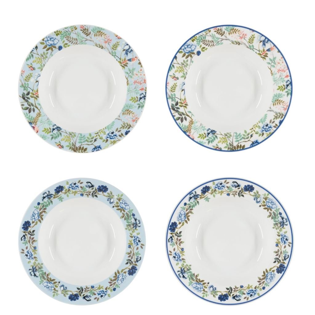 Porcelaine de Chine Pasta Bowls Set Of 4