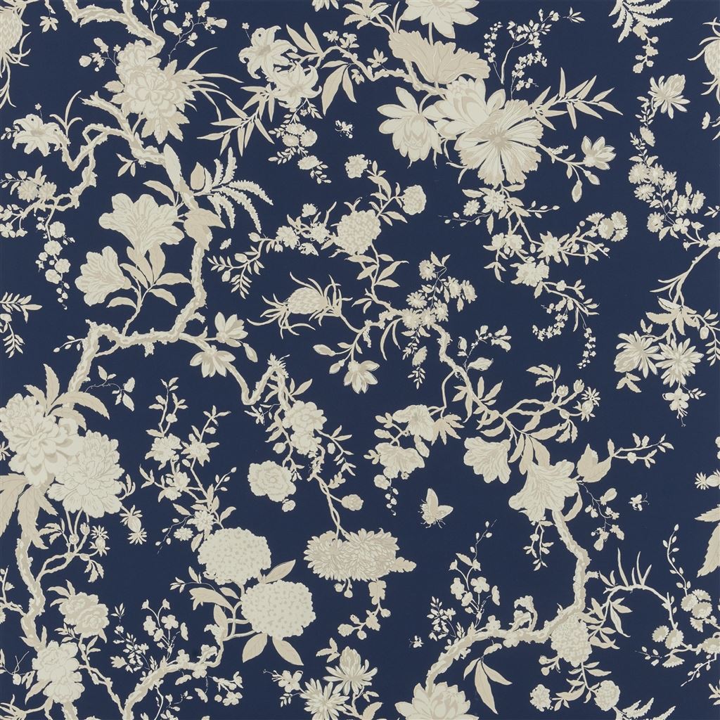 Tea House Floral - Blue Cutting