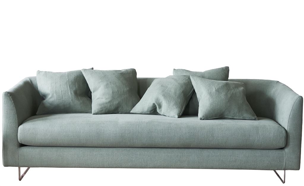 Canapé élégant avec coussins carrés