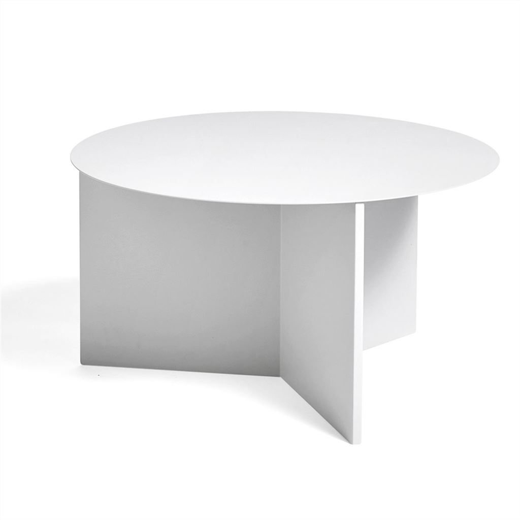 HAY Slit Round Low Large White Table
