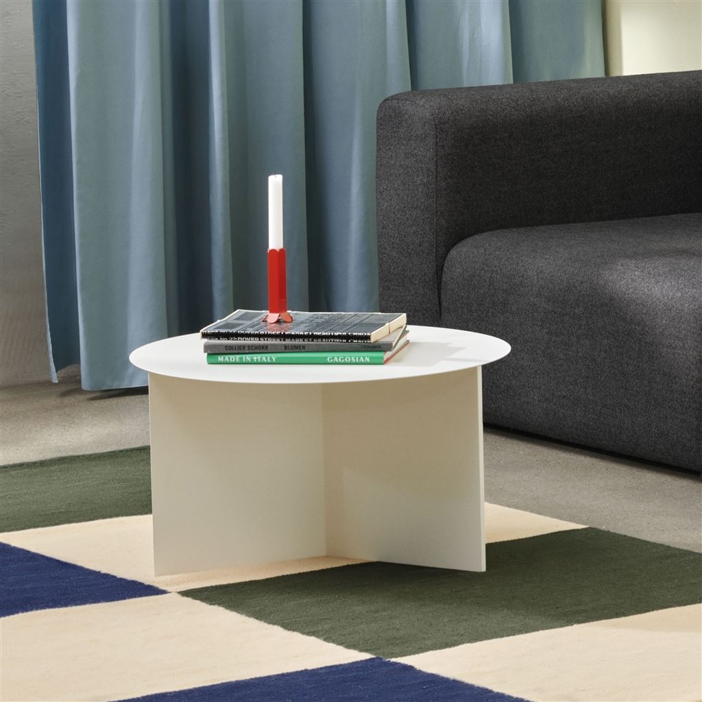 HAY Slit Round Low Large White Table