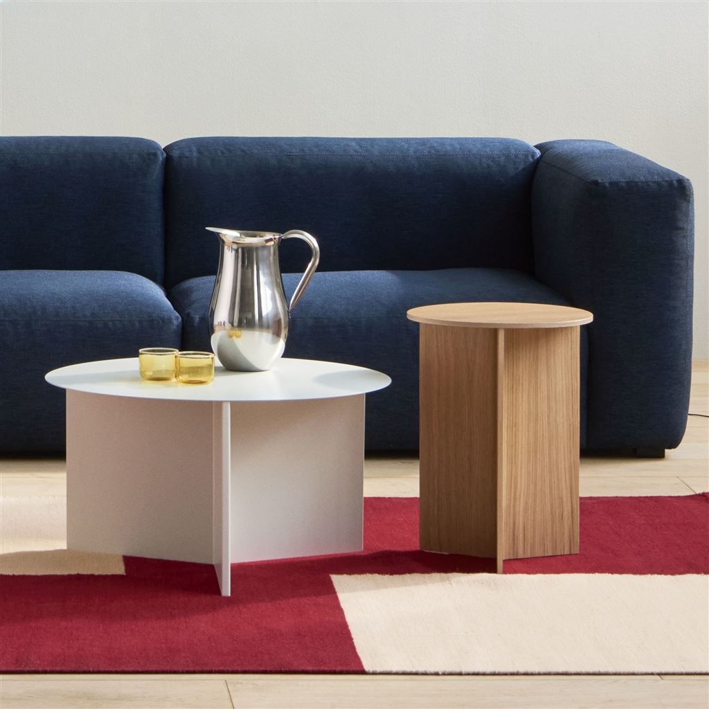 HAY Slit Round Low Large White Table