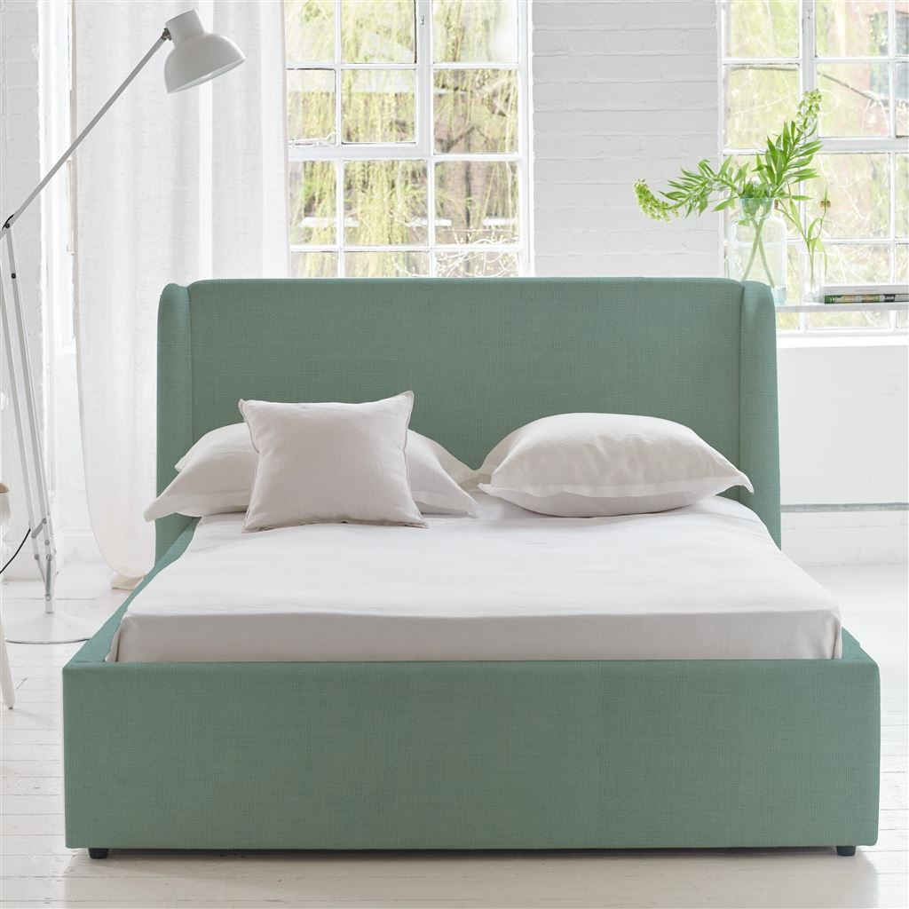 Amalfi Bed -King - Brera Lino - Antique Jade