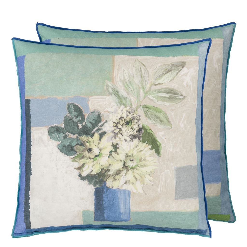 Celadon Vase Delft Cushion