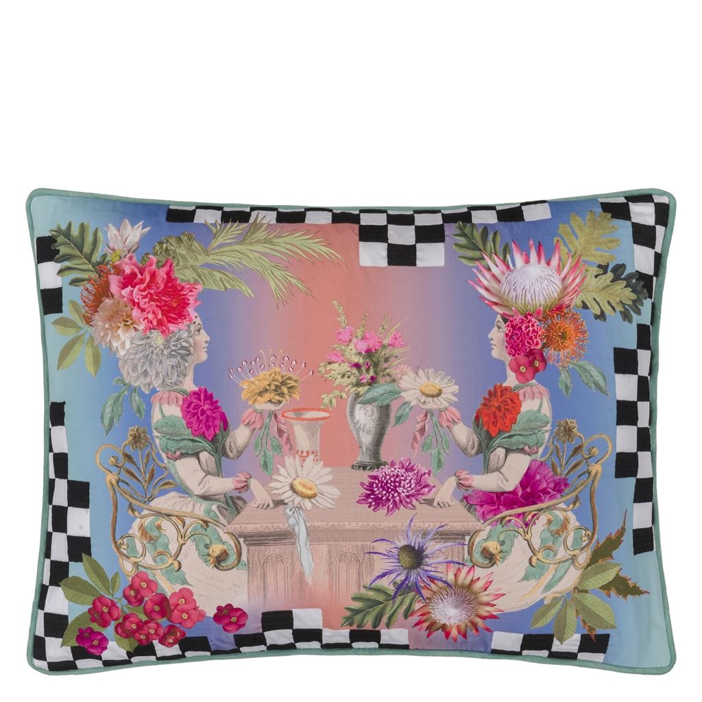 Fleurs Jumelles Mosaique Cushion