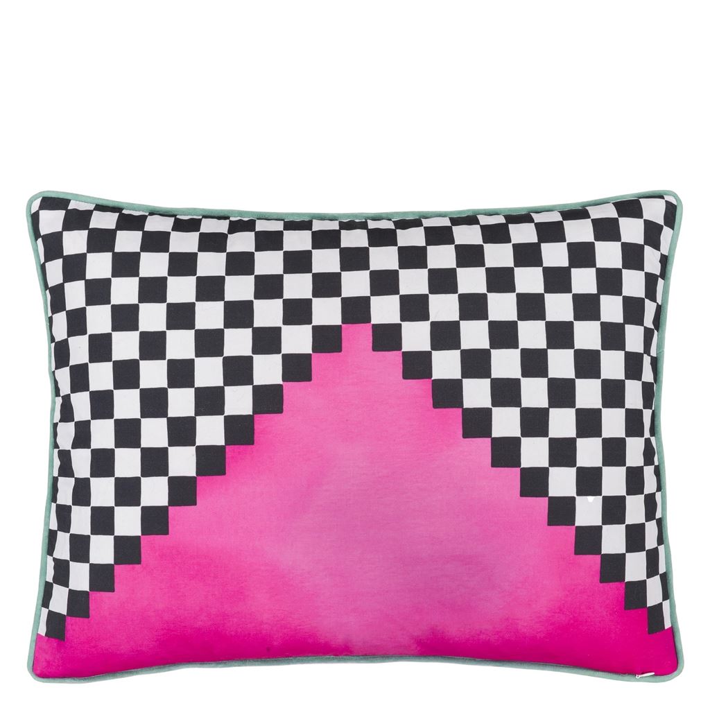 Fleurs Jumelles Mosaique Cushion - Reverse
