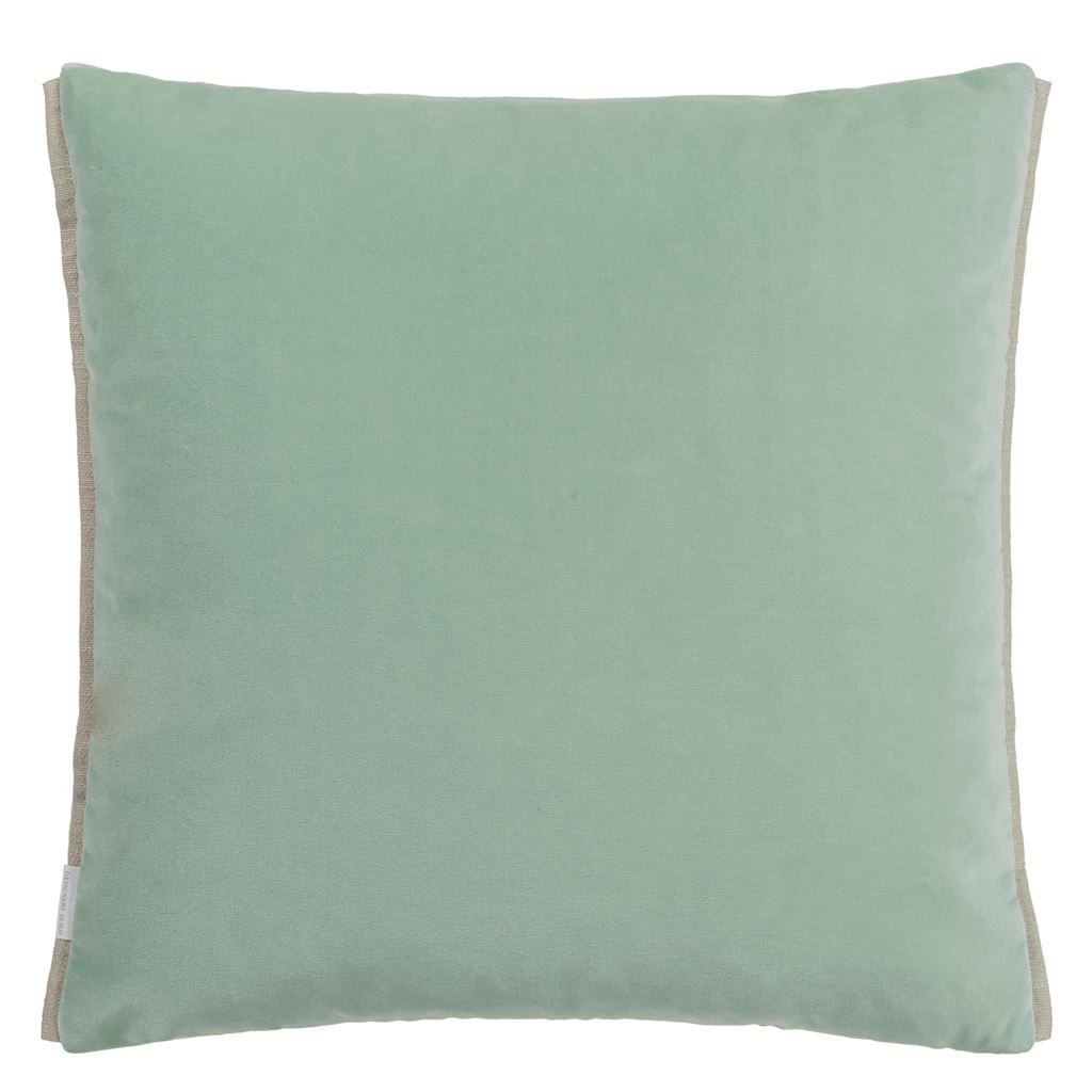 Marquise Duck Egg Cushion - Reverse